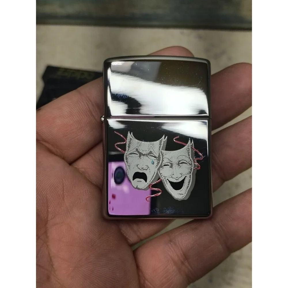 NEW!! Vintage‎ 1998 zippo laugh now cry later RARE